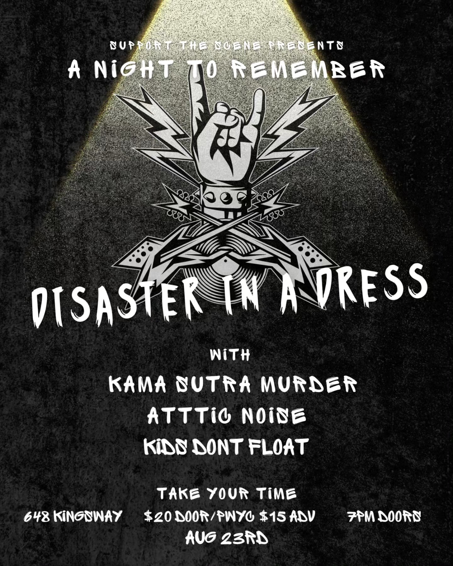 Poster — Take Ur Time Back — Aug 23